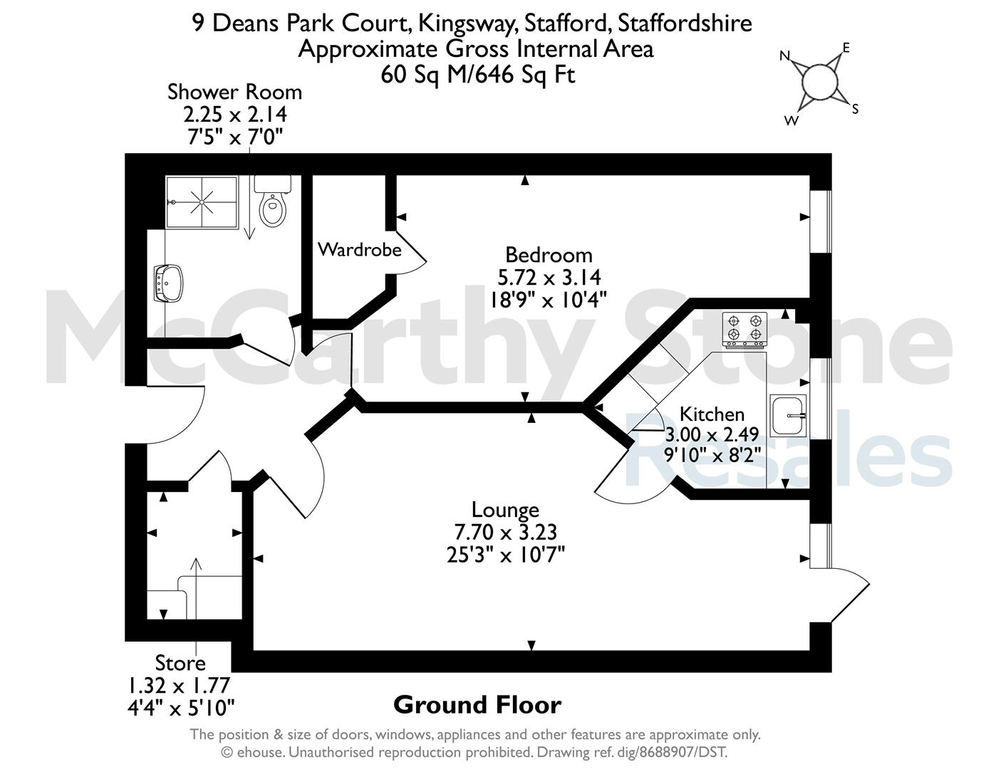 9 Deans Park Court, Kingsway, Stafford floorplan