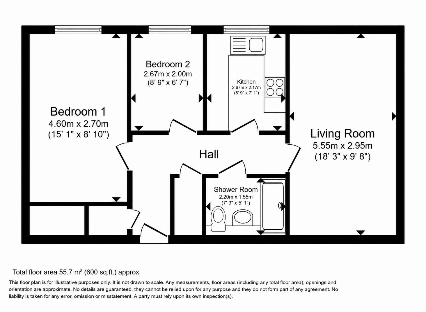 Flat 4, Chandler Court, Davenport Road, Coventry floorplan