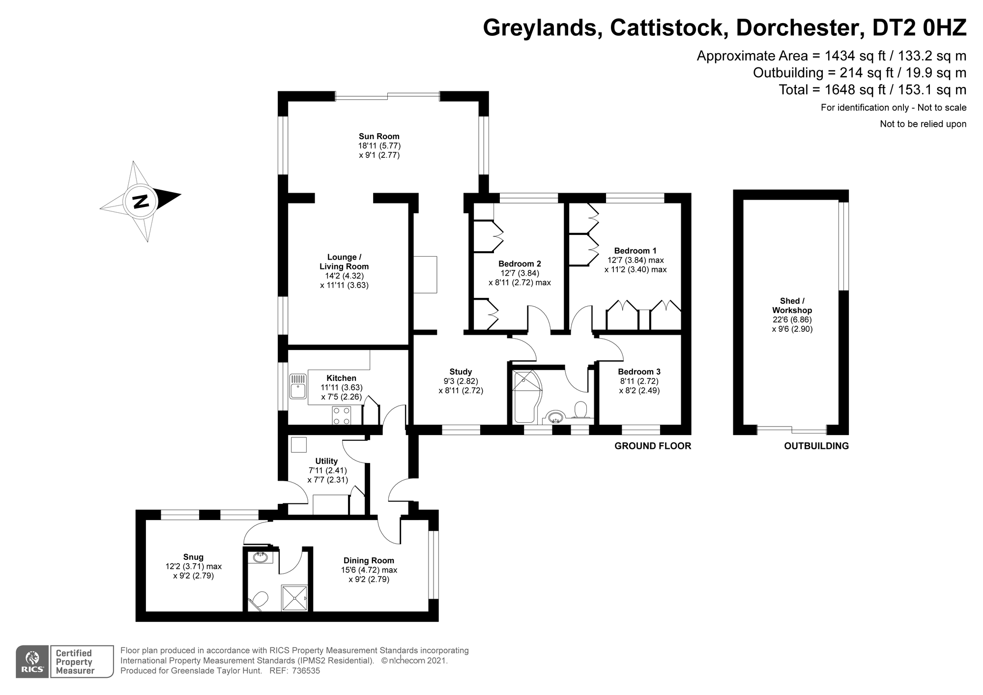 2, Greylands, Dorchester floorplan