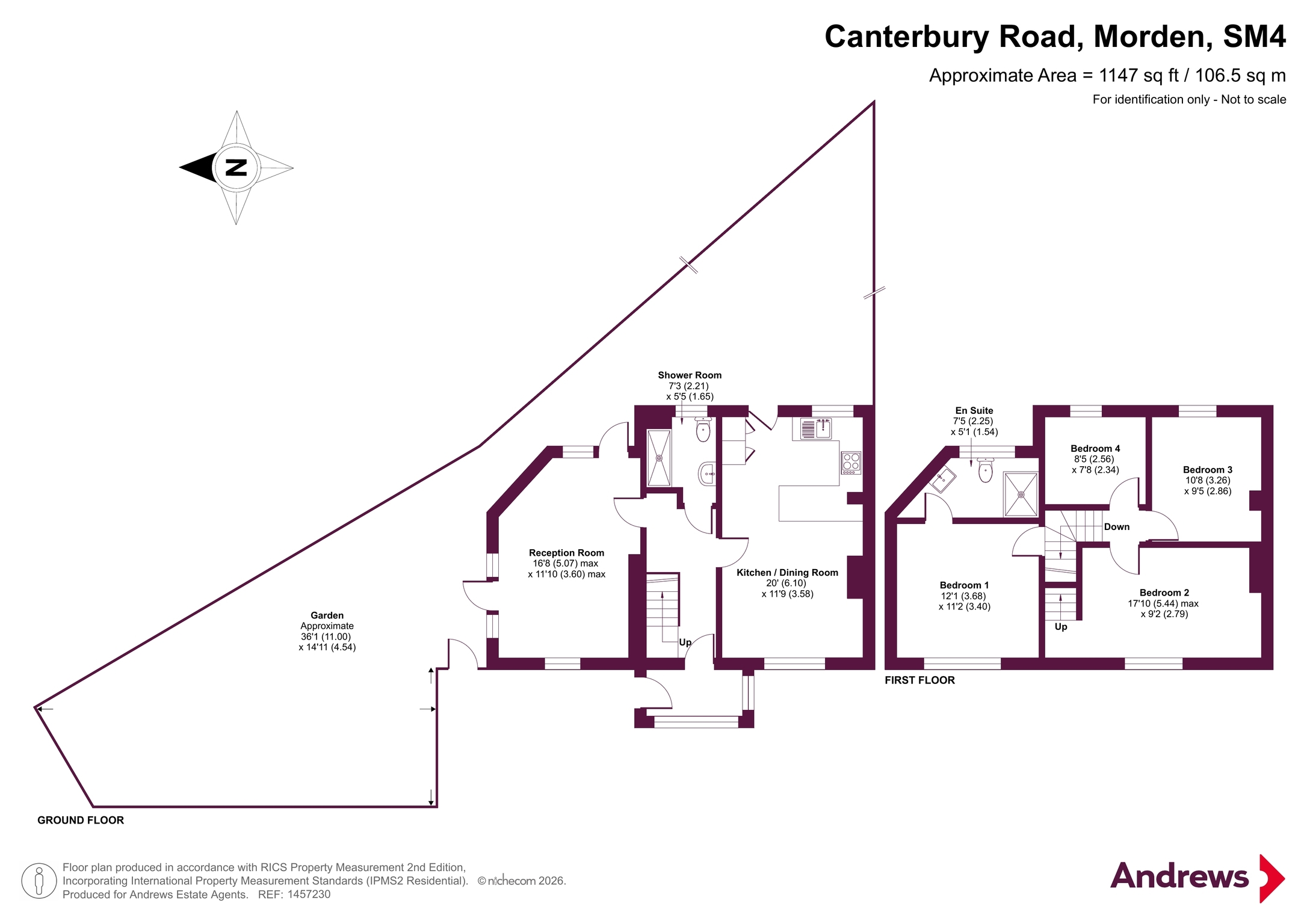 145, Canterbury Road, Morden floorplan