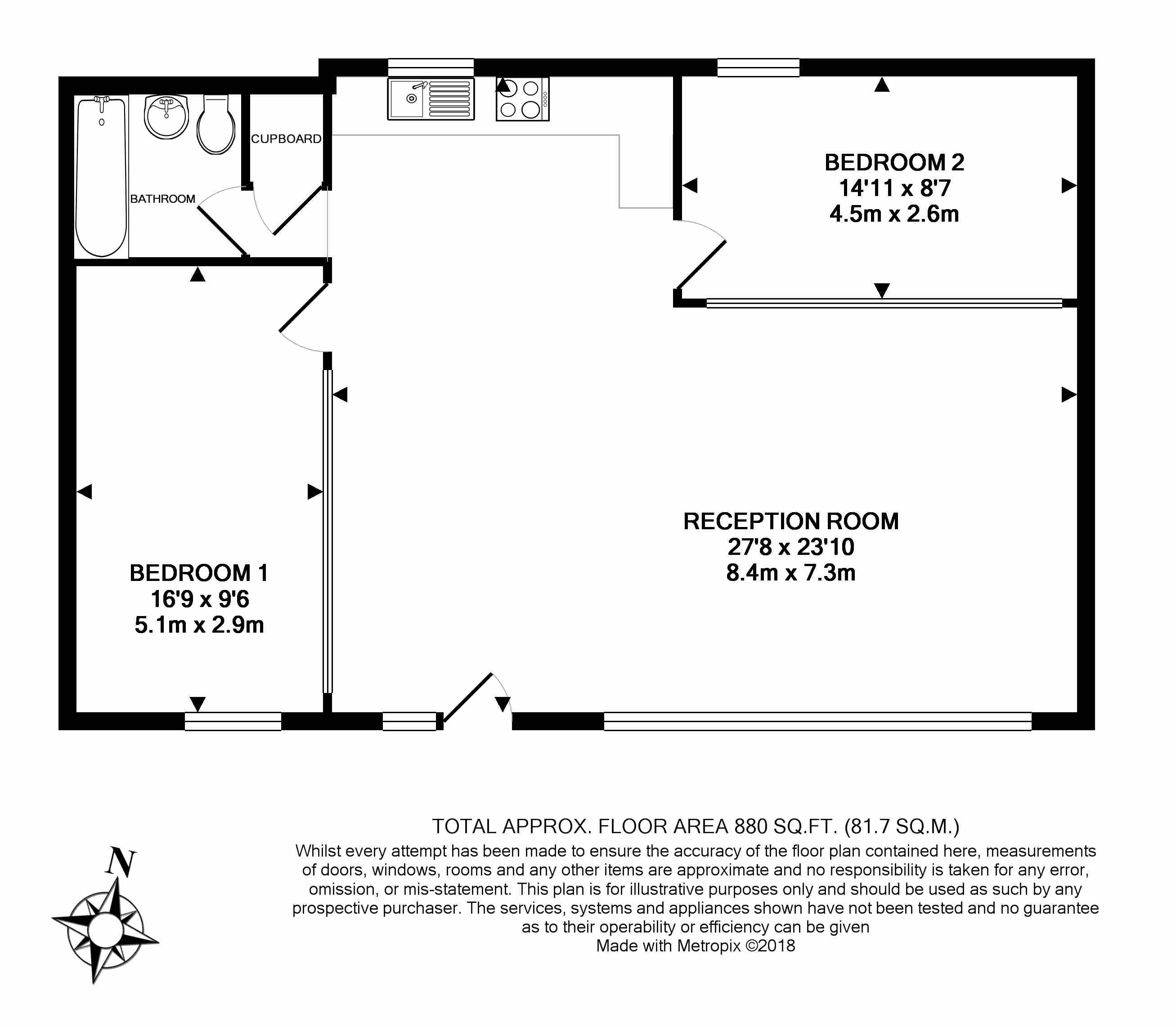 2 Bedrooms Flat to rent in Acton Lane, London NW10