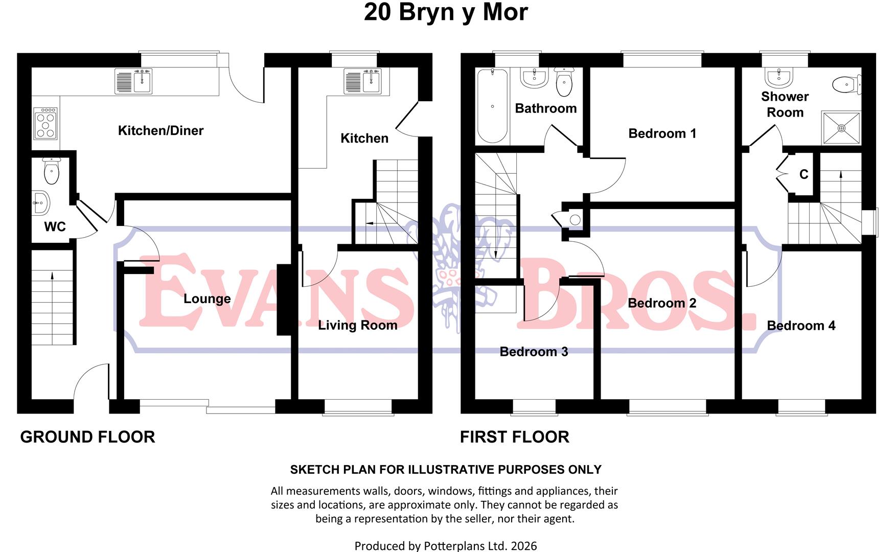 20, Bryn Y Mor Terrace & Ty Twt, Aberaeron floorplan