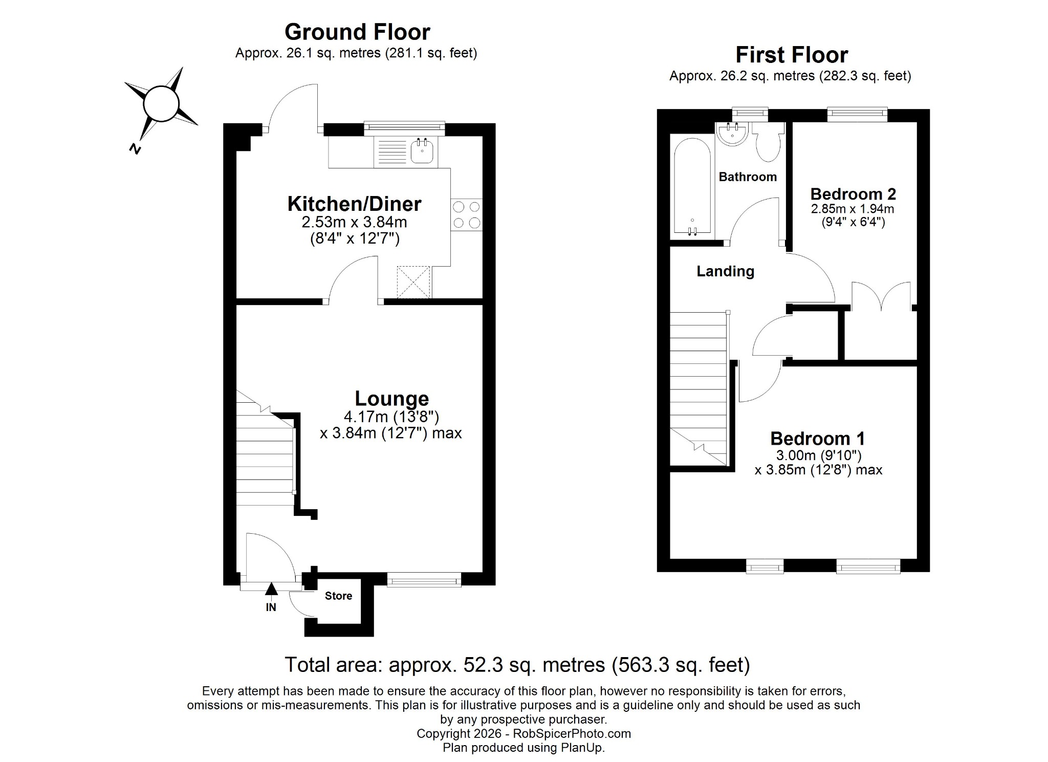 23 Foxglove Close, Rushden, Northamptonshire floorplan