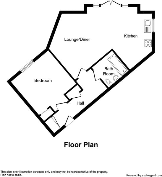 1 Bedrooms Flat to rent in Windrush House, Butlers Park Way, Rochester ME2