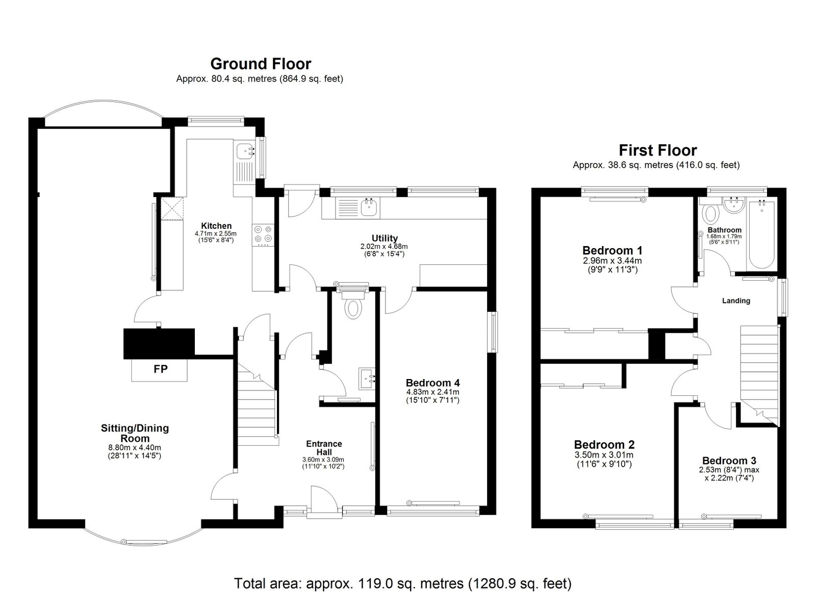 12, Cherry Orchard Road, Tetbury floorplan