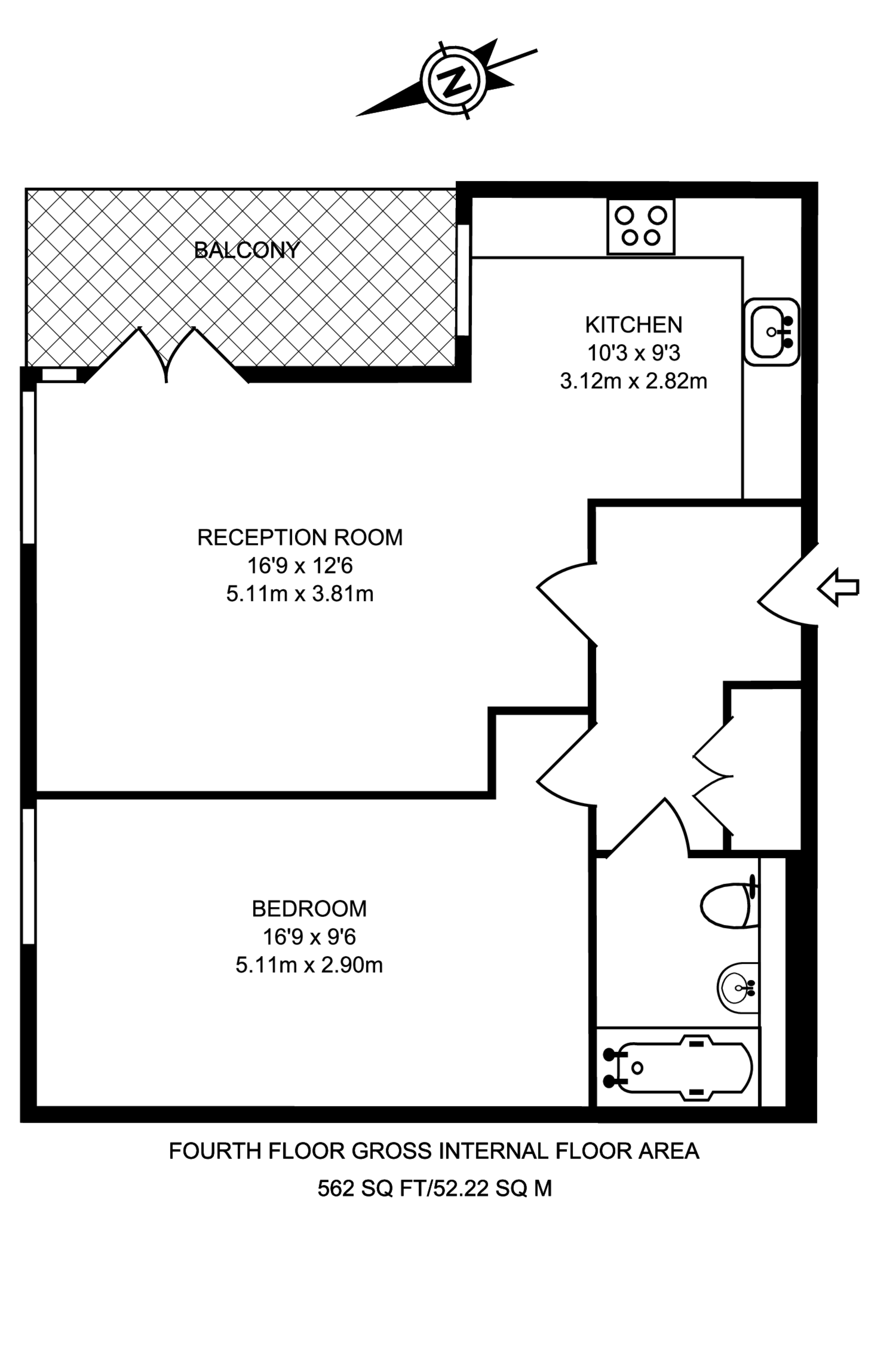 Tredegar Road, Bow floorplan