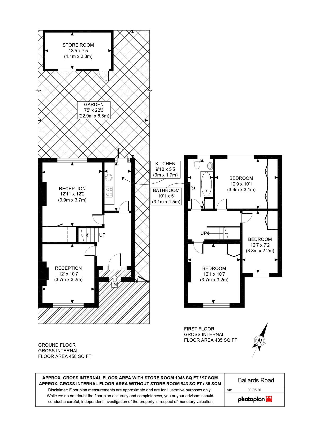 56, Ballards Road, London floorplan