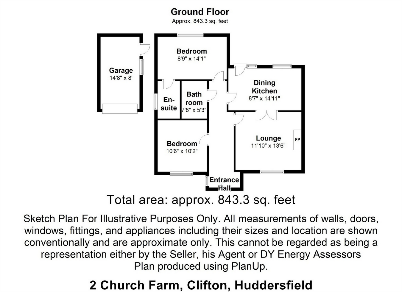 2 Bedrooms Detached bungalow to rent in Church Farm, Brighouse, West Yorkshire HD6