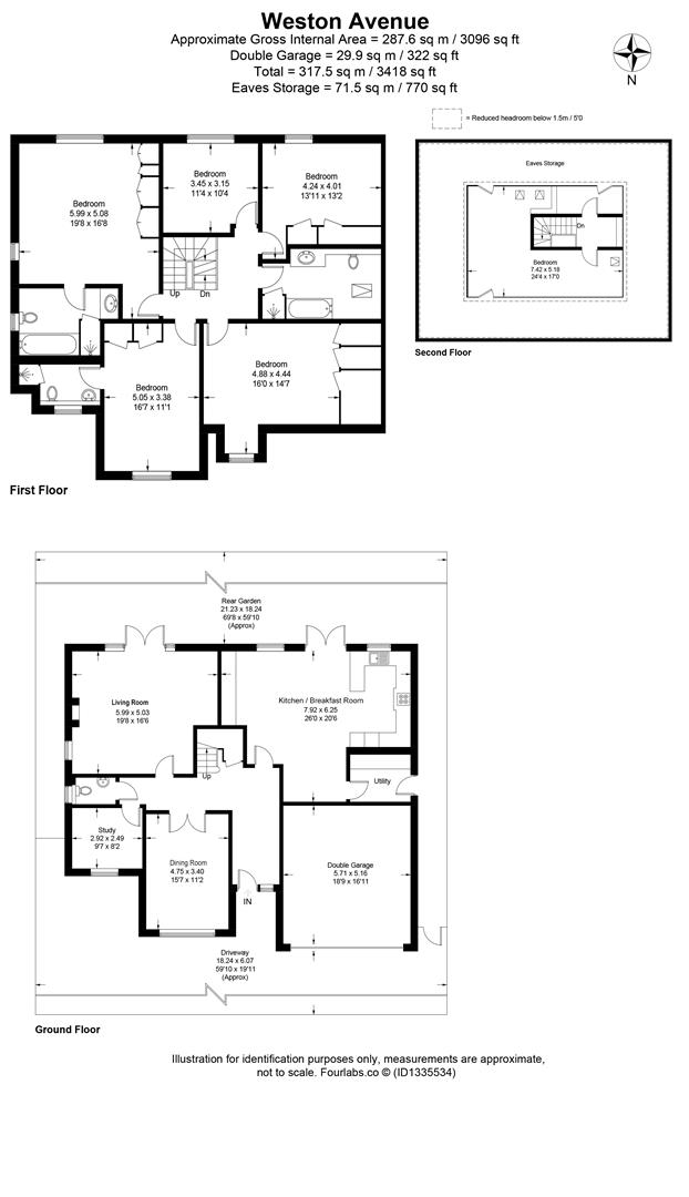 Durham House, 6a, Weston Avenue, Thames Ditton floorplan