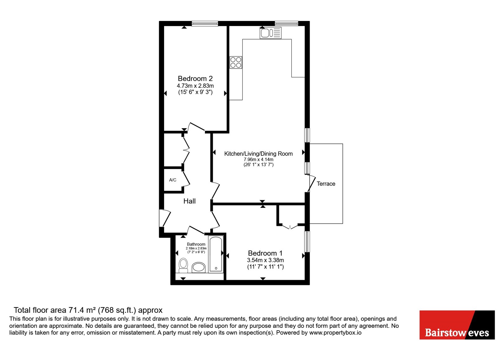 Flat 8, Whitaker Lodge, 33, Gardiner Close, Enfield floorplan