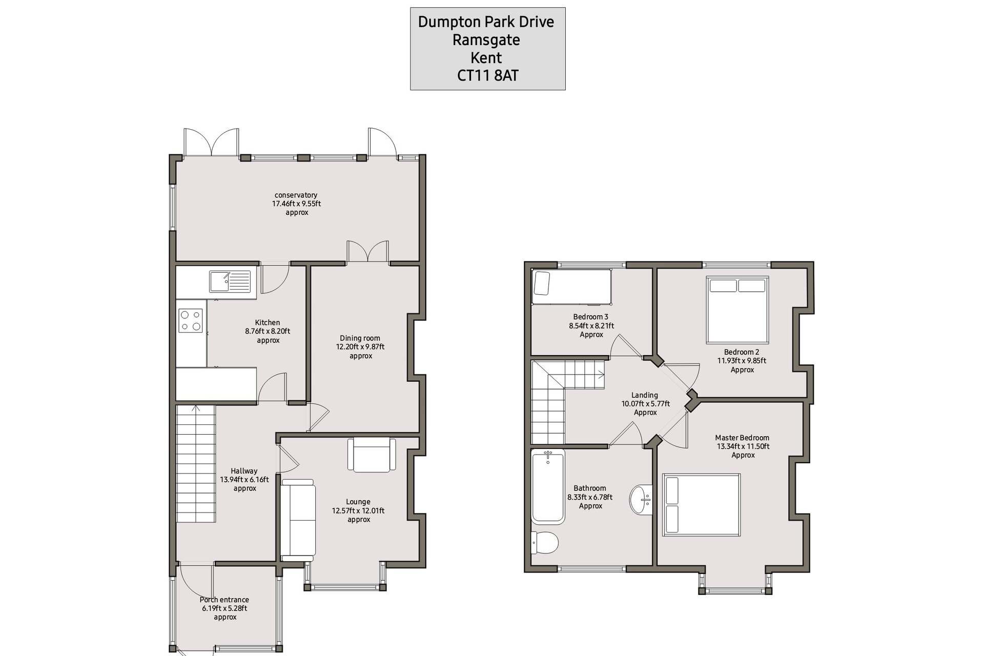 -, Dumpton Park Drive, Ramsgate floorplan
