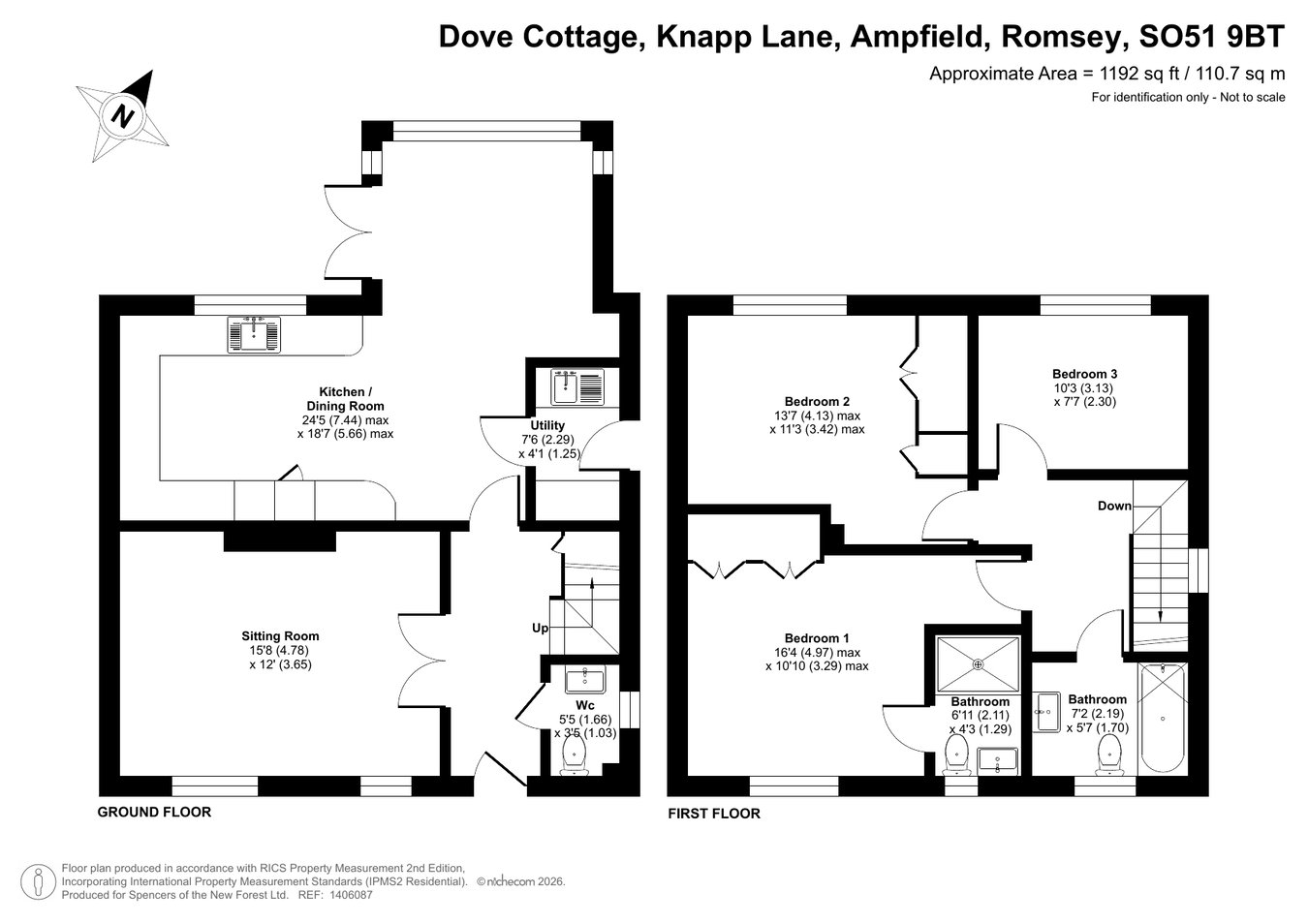 Dove Cottage, Knapp Lane, Romsey floorplan