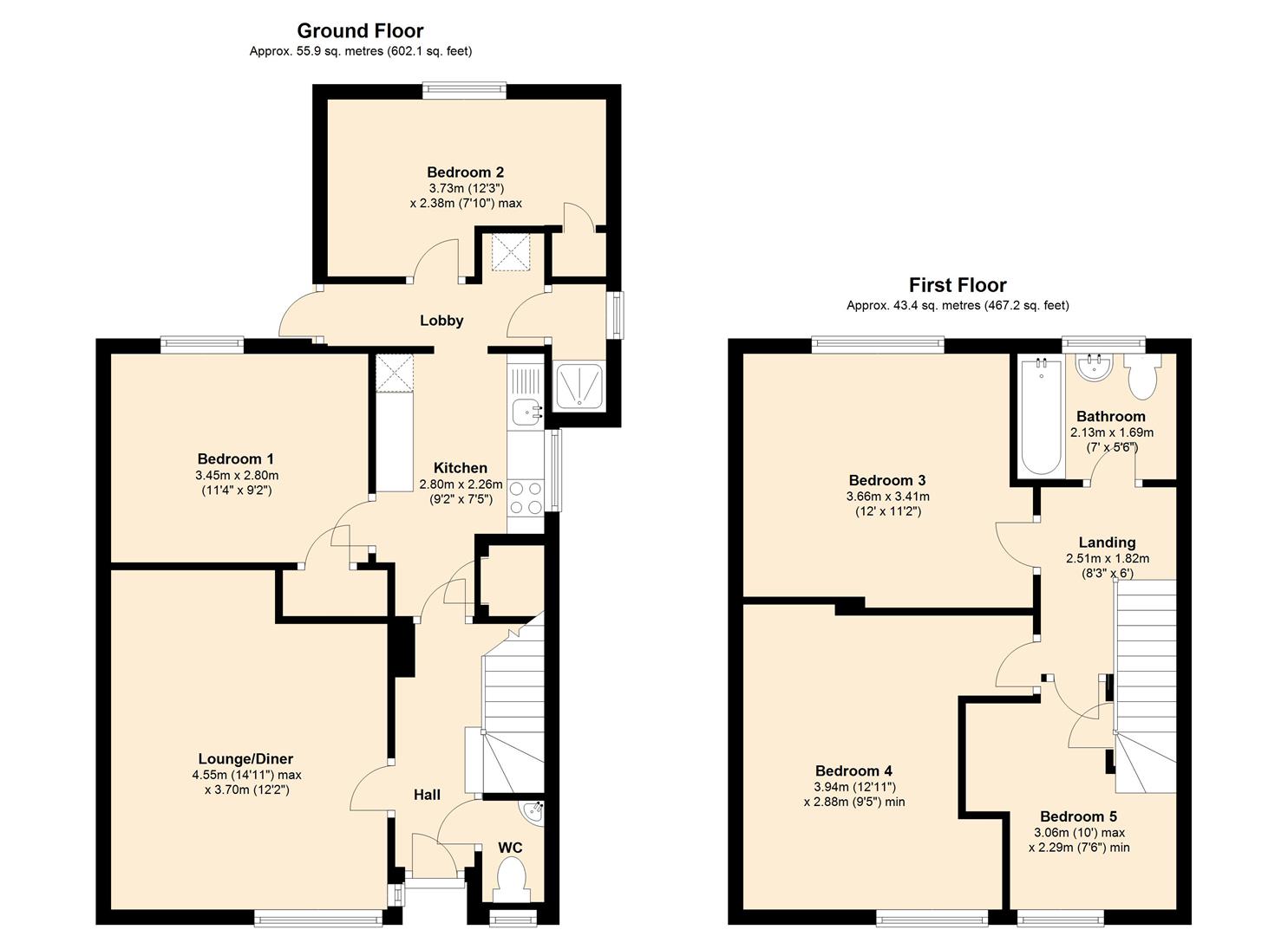 16, Ilex Close, Englefield Green floorplan