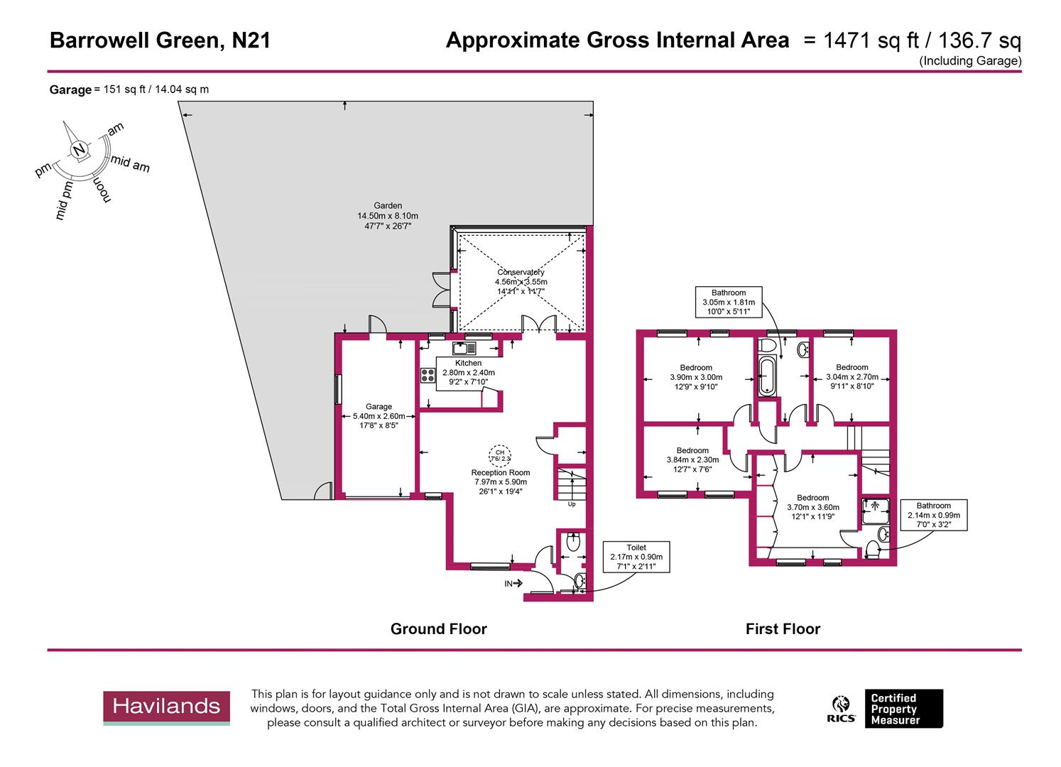 81A, Barrowell Green, London floorplan