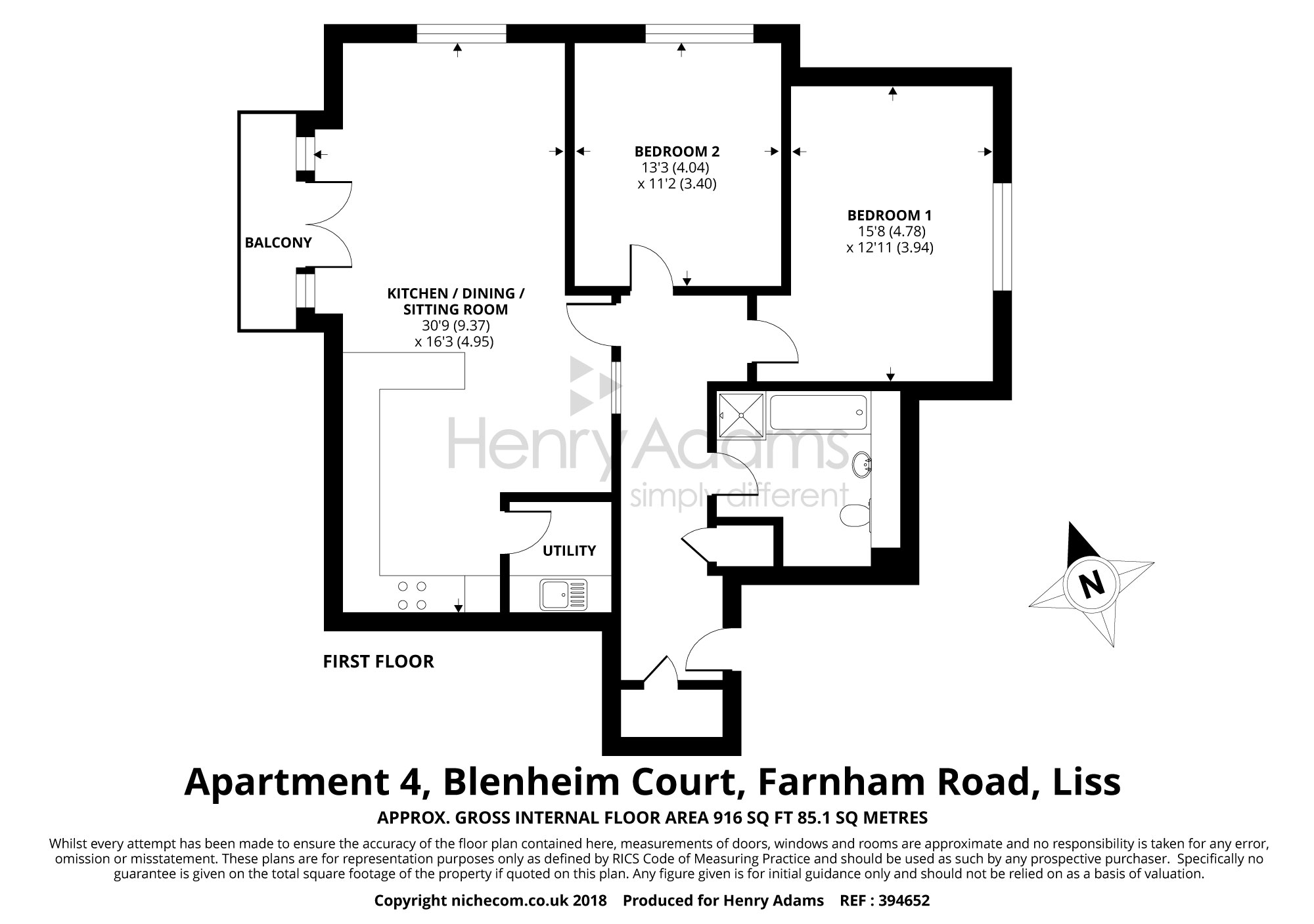 2 Bedrooms  for sale in Blenheim Court, Farnham Road, Liss GU33