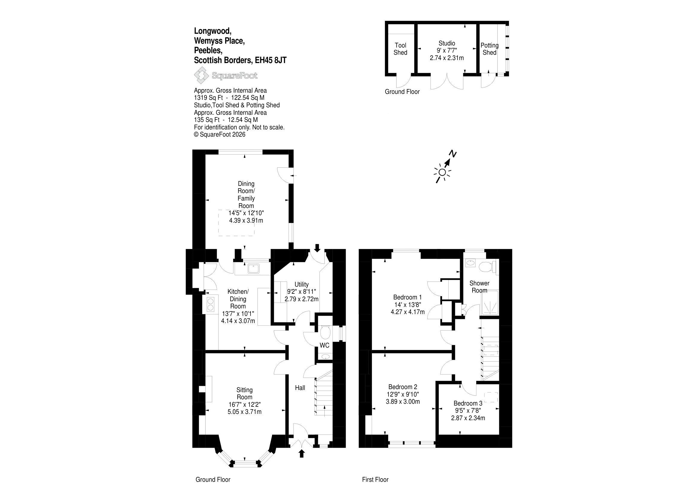 Longwood / 34, Wemyss Place, Peebles floorplan