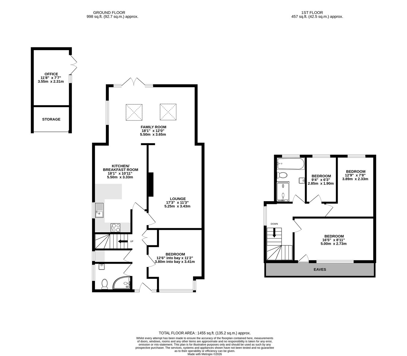 15, Beacon Close, Farnham floorplan