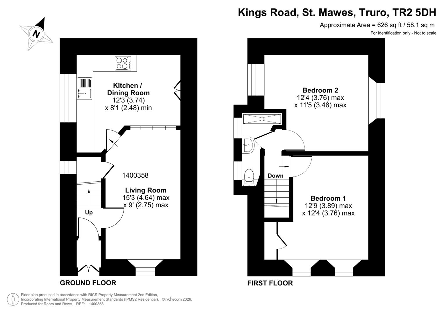 Manor Cottage, 1 Kings Road, Truro floorplan