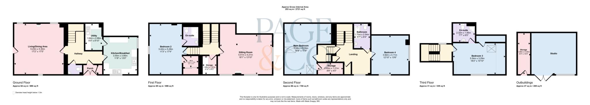 1 Deanery Farm Oast, Bolts Hill, Canterbury floorplan