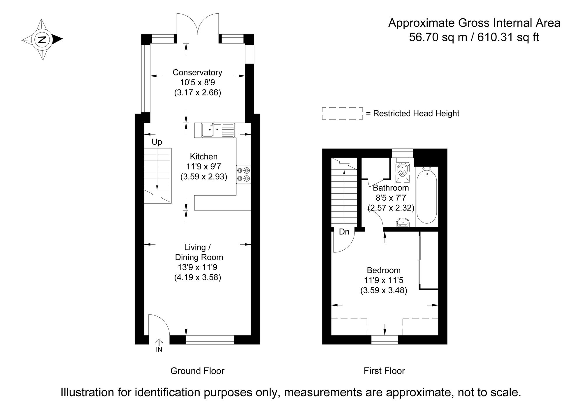17 Glebelands, West Molesey floorplan