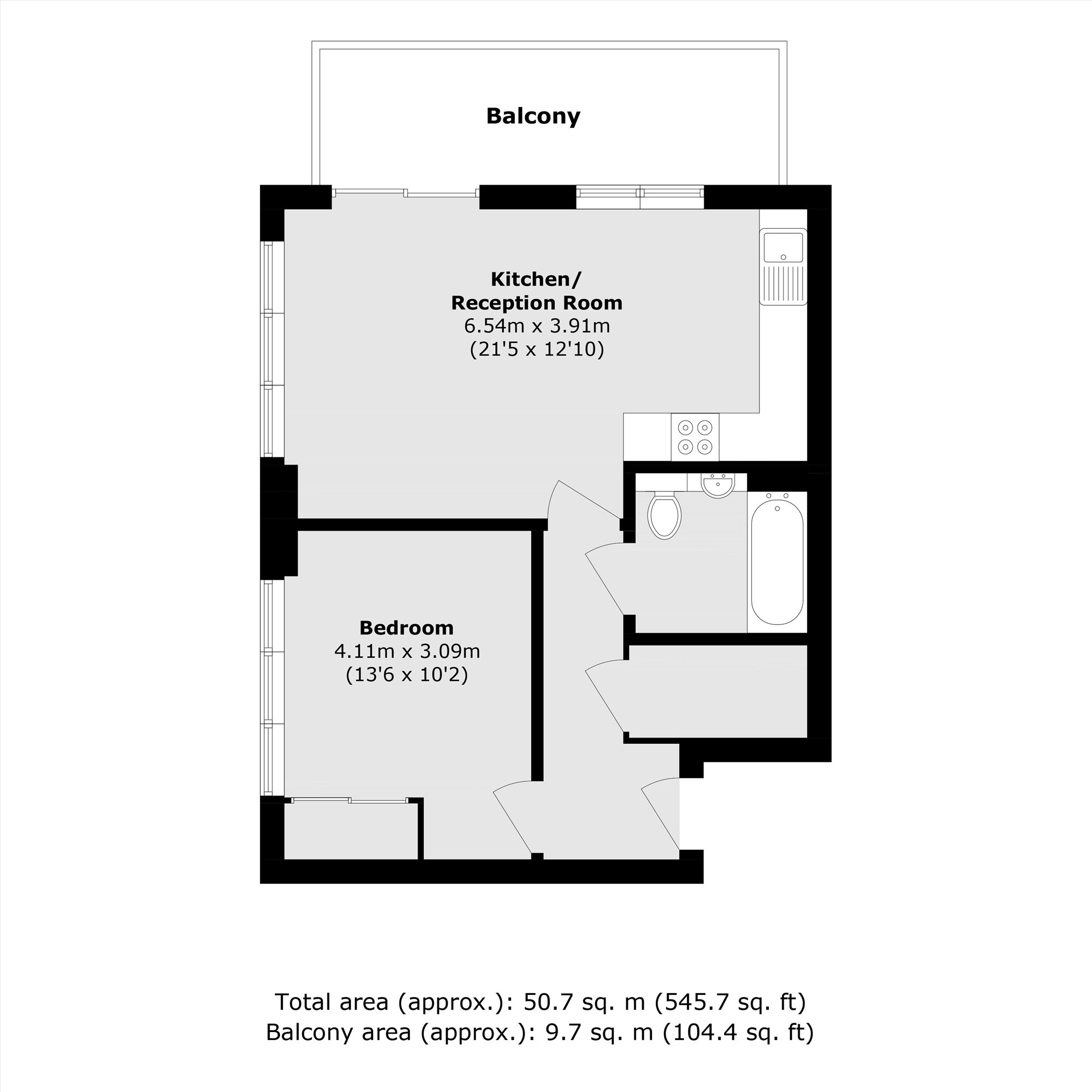 Flat 77, Galley House, 1, Atlantis Avenue, London floorplan