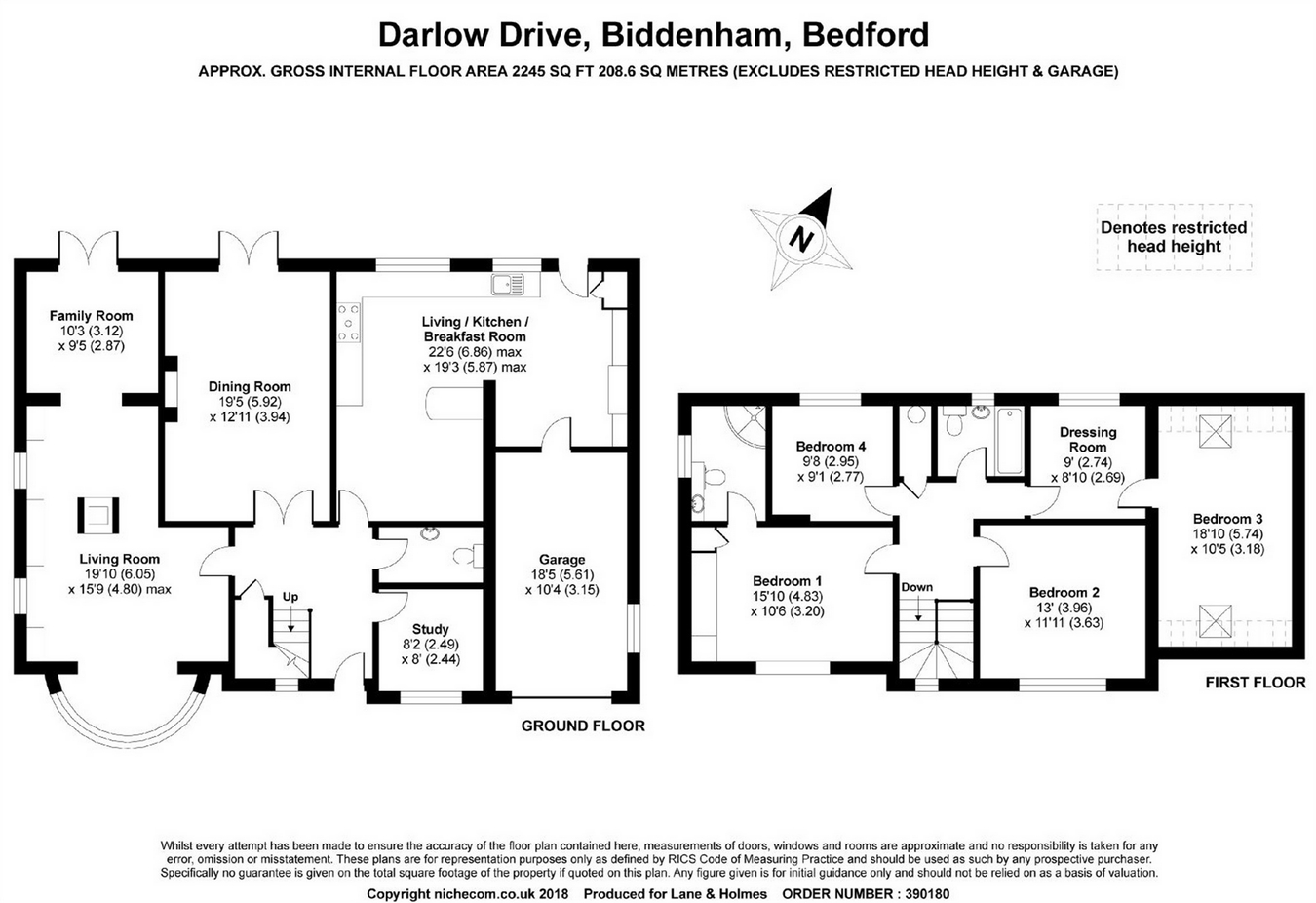 4 Bedrooms Detached house for sale in Darlow Drive, Biddenham, Bedford MK40
