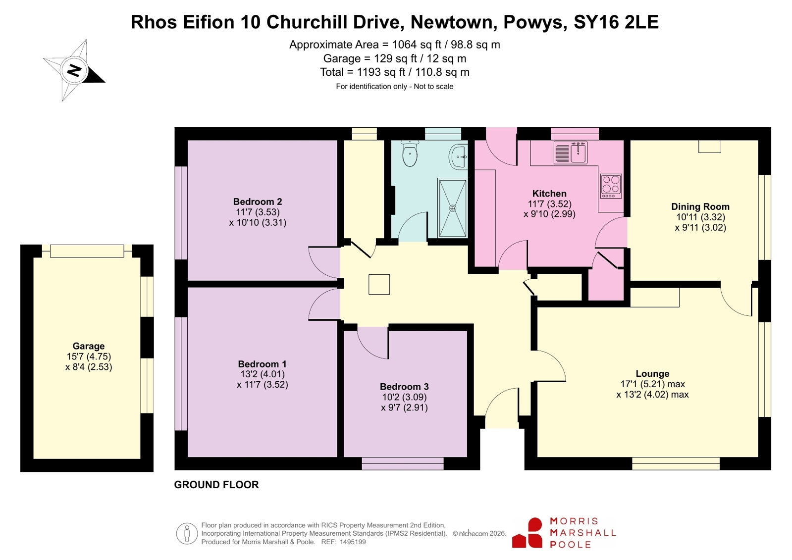 Rhos Eifion, 10, Churchill Drive, Powys floorplan