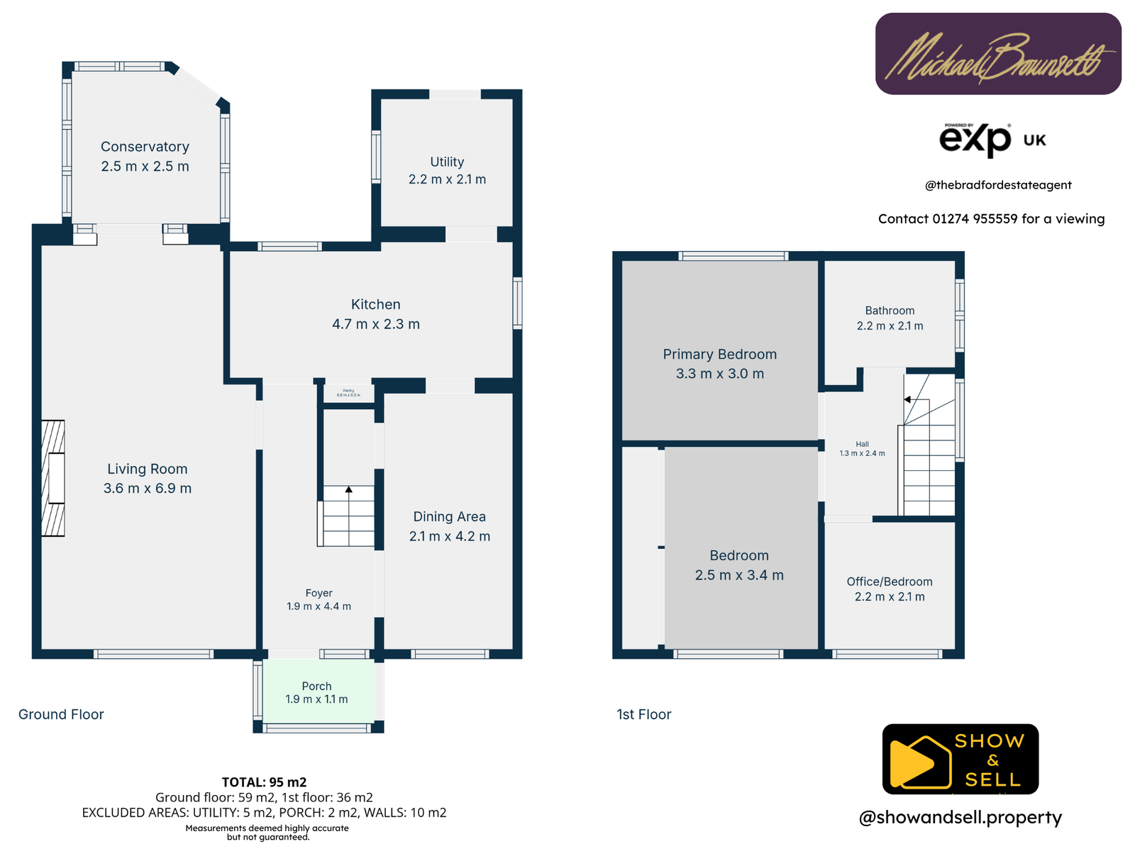 90, Raeburn Drive, Bradford floorplan