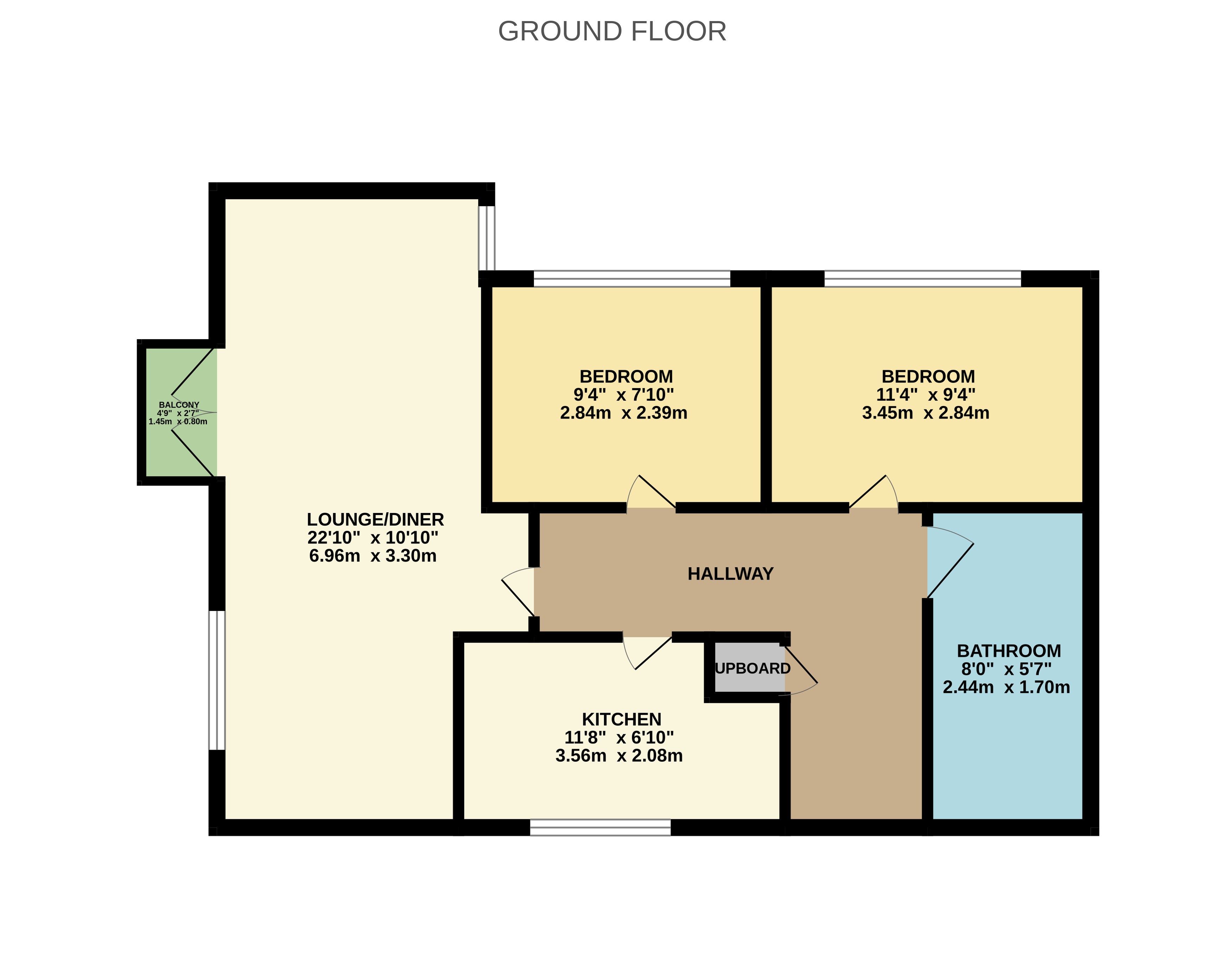 1, Hill View Court, Greater Manchester floorplan