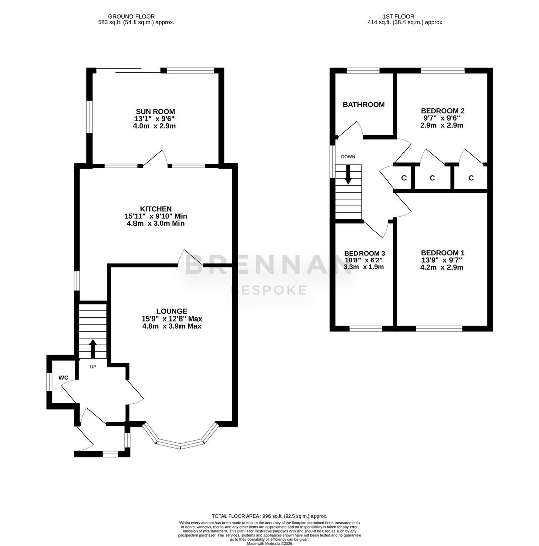 169, Churchill Way, Kettering floorplan
