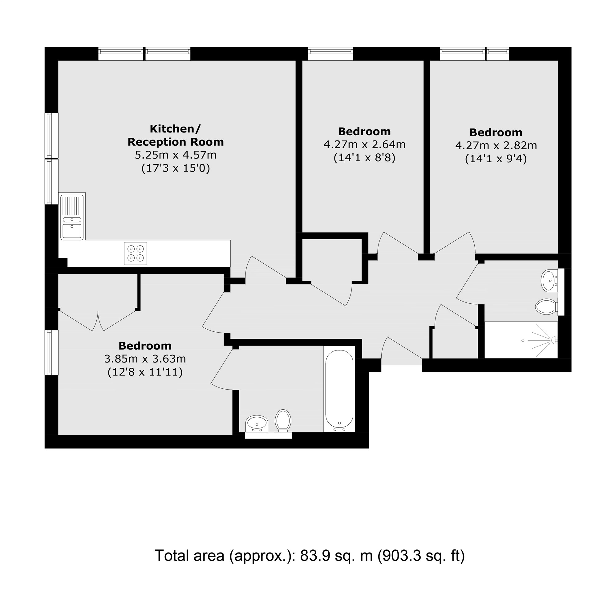 3 Attlee Court, Howard Road, Stanmore floorplan