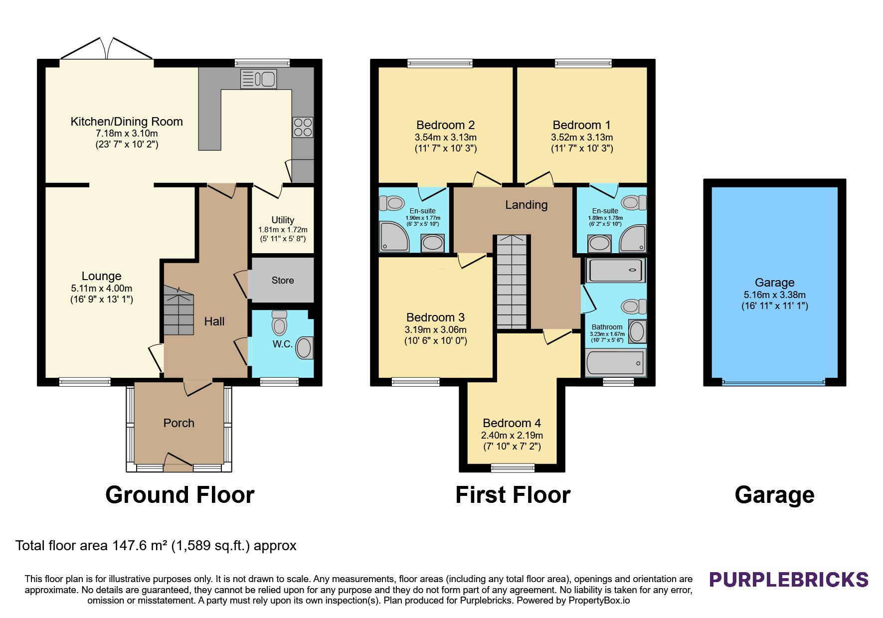 7, Trewhiddle Court, St. Austell floorplan
