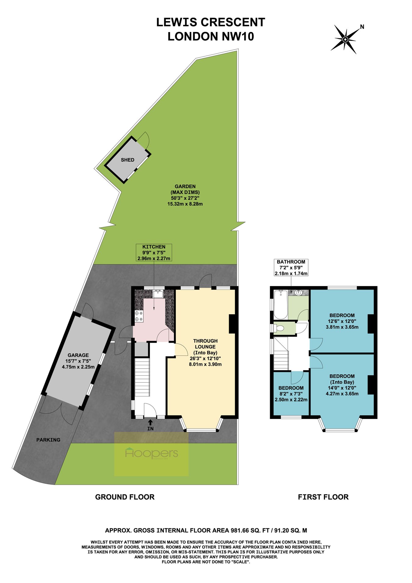 7, Lewis Crescent, London floorplan