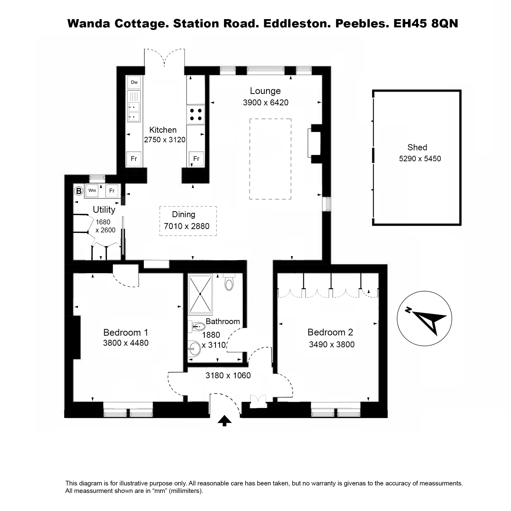 Station Road, Peebles floorplan