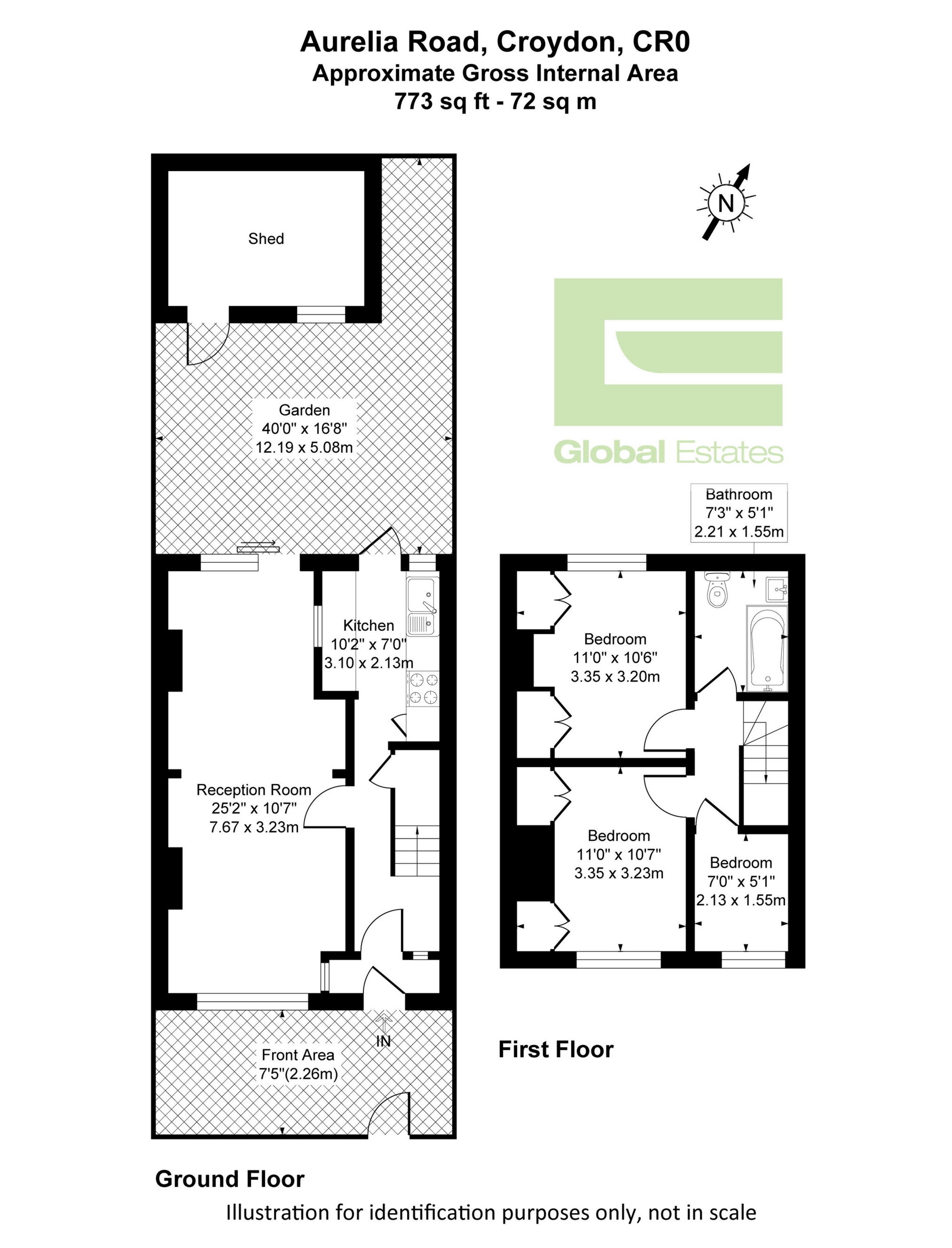 Aurelia Road, Croydon floorplan