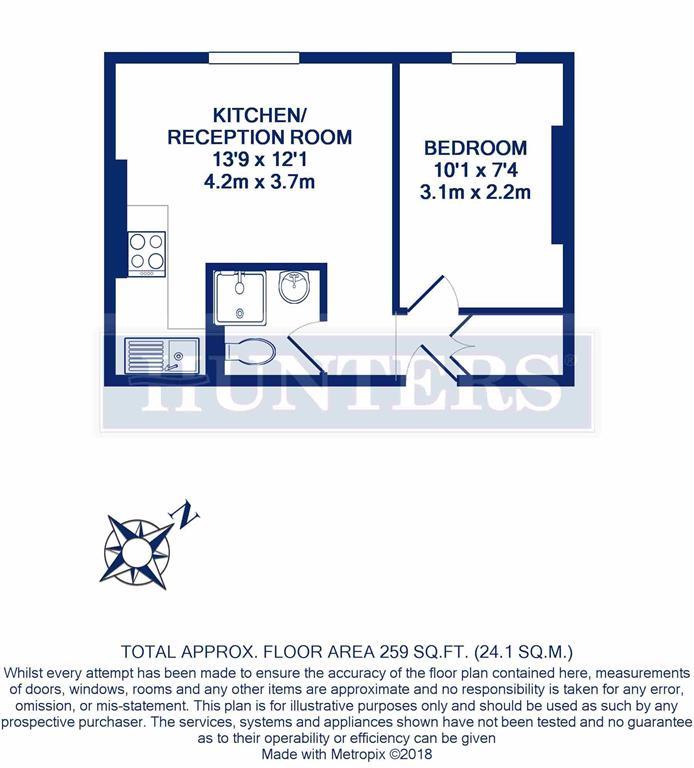 1 Bedrooms Flat to rent in Chichele Road, London NW2