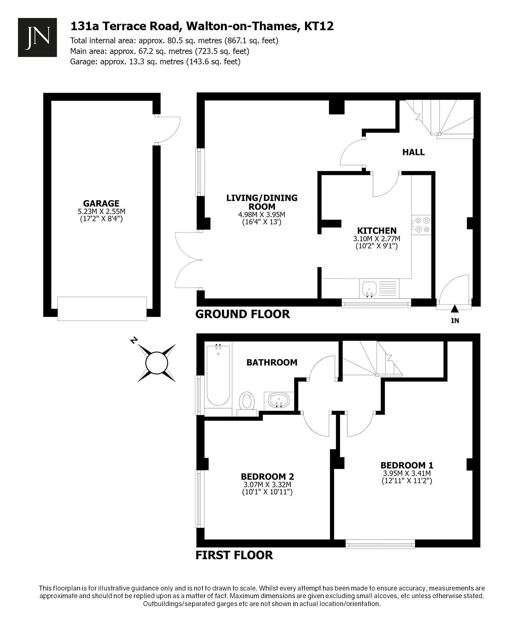 131a, Terrace Road, Walton-On-Thames floorplan