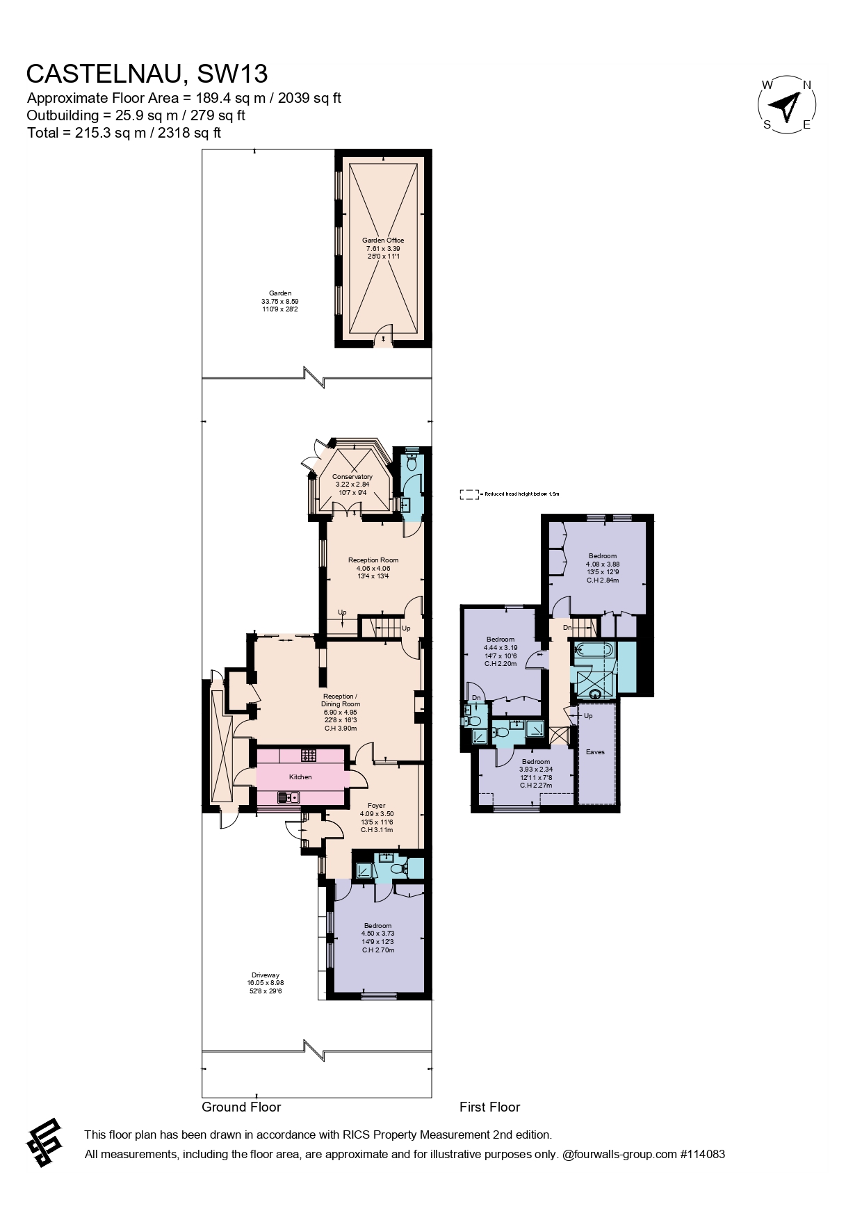 73a, Castelnau, London floorplan