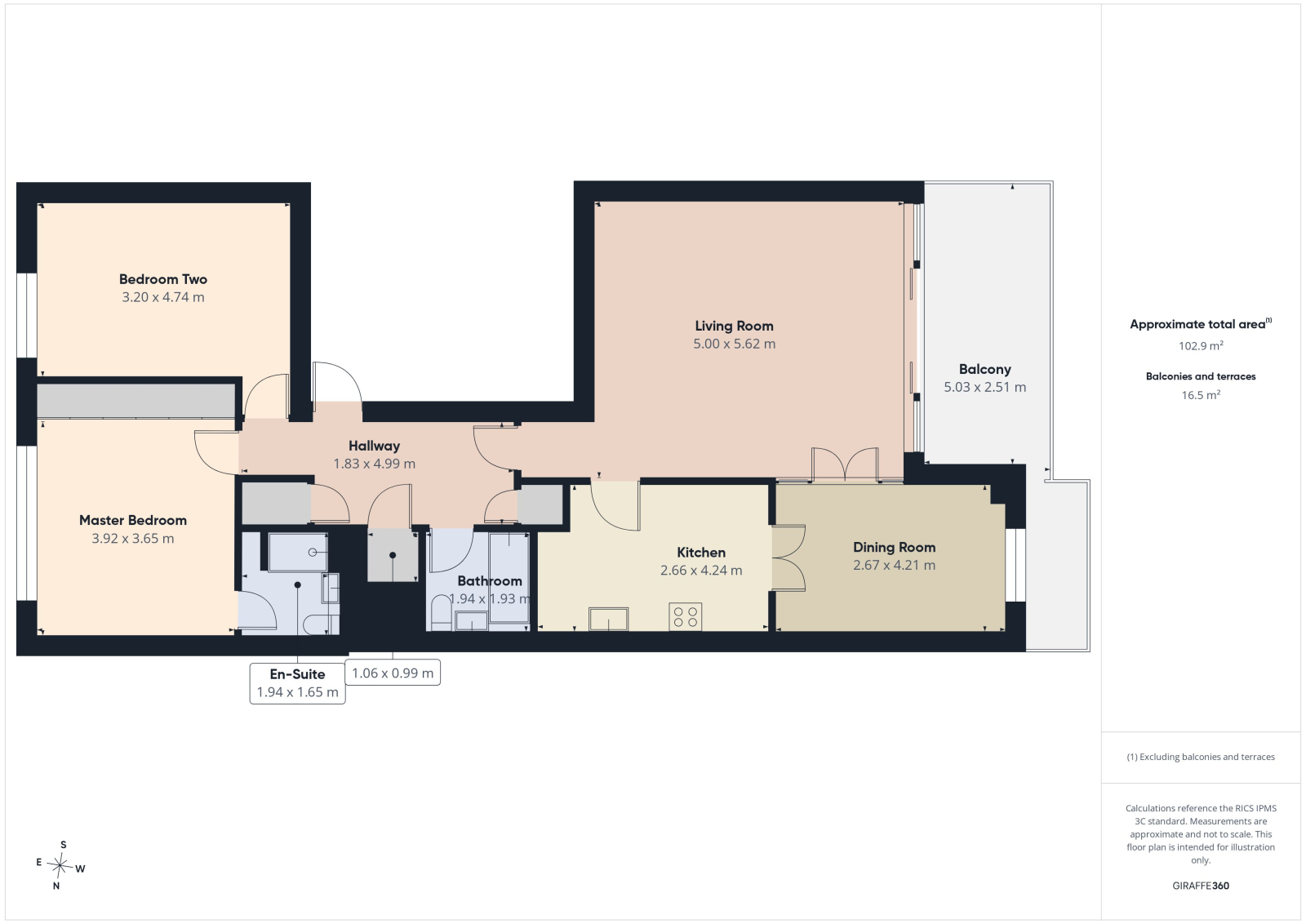 Flat 7, Quay House, Shore Road, Warsash, Southampton floorplan