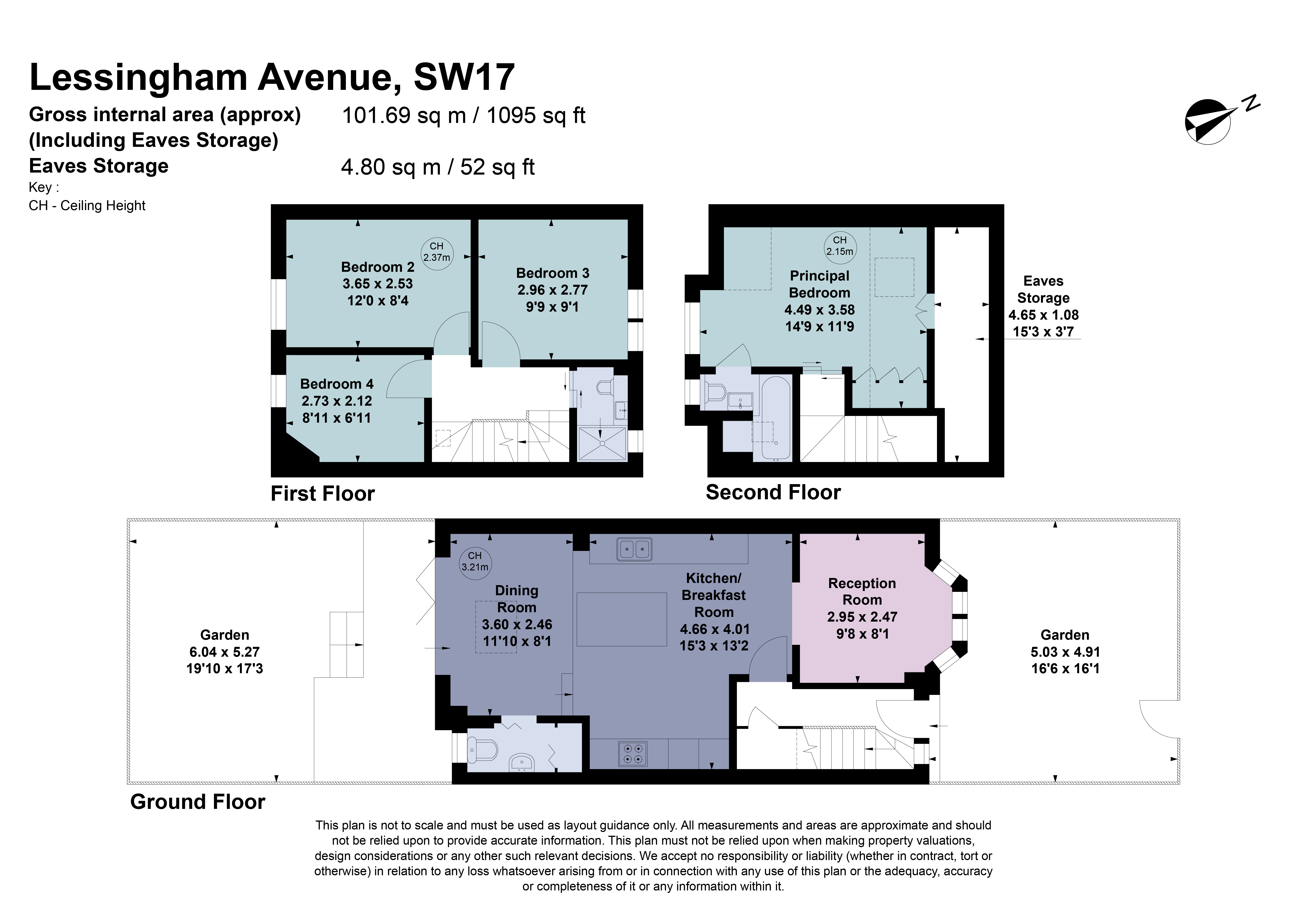 108, Lessingham Avenue, London floorplan
