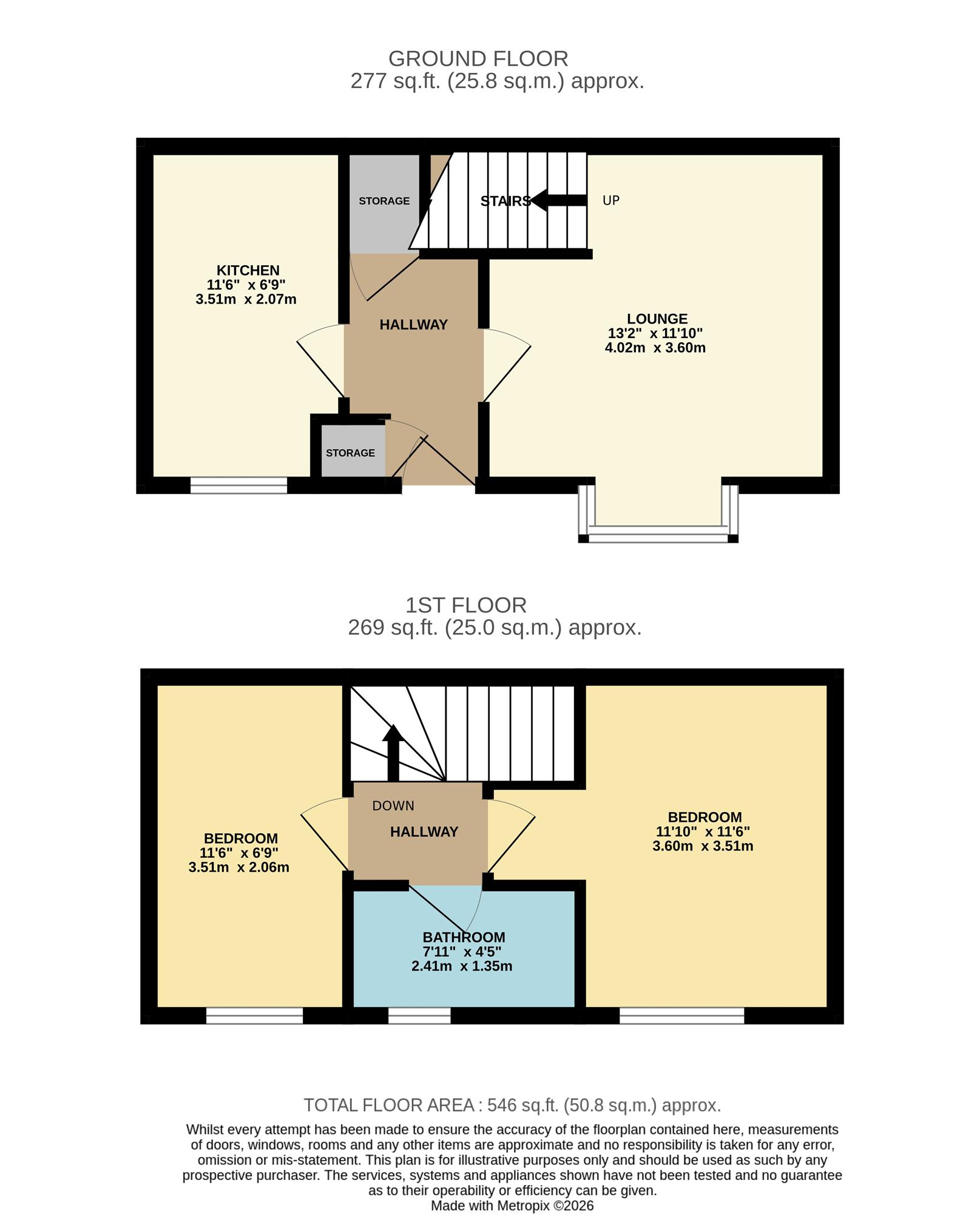 216, Senwick Drive, Wellingborough floorplan