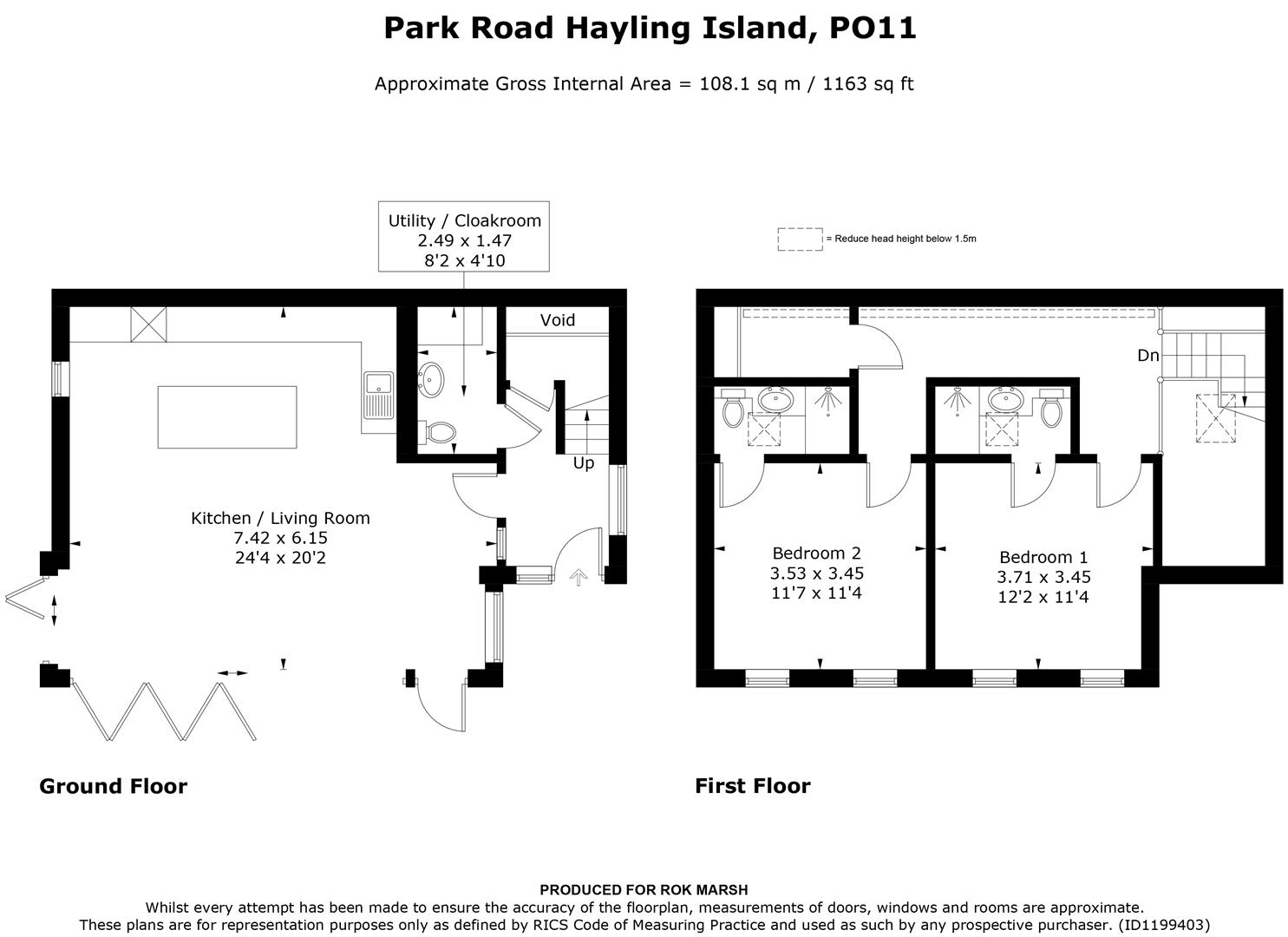 59, Park Road, Hayling Island floorplan