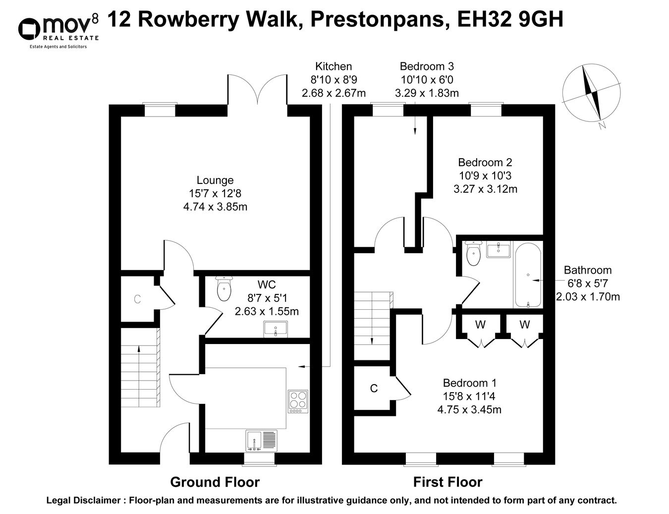 12, Rowberry Walk, Prestonpans floorplan