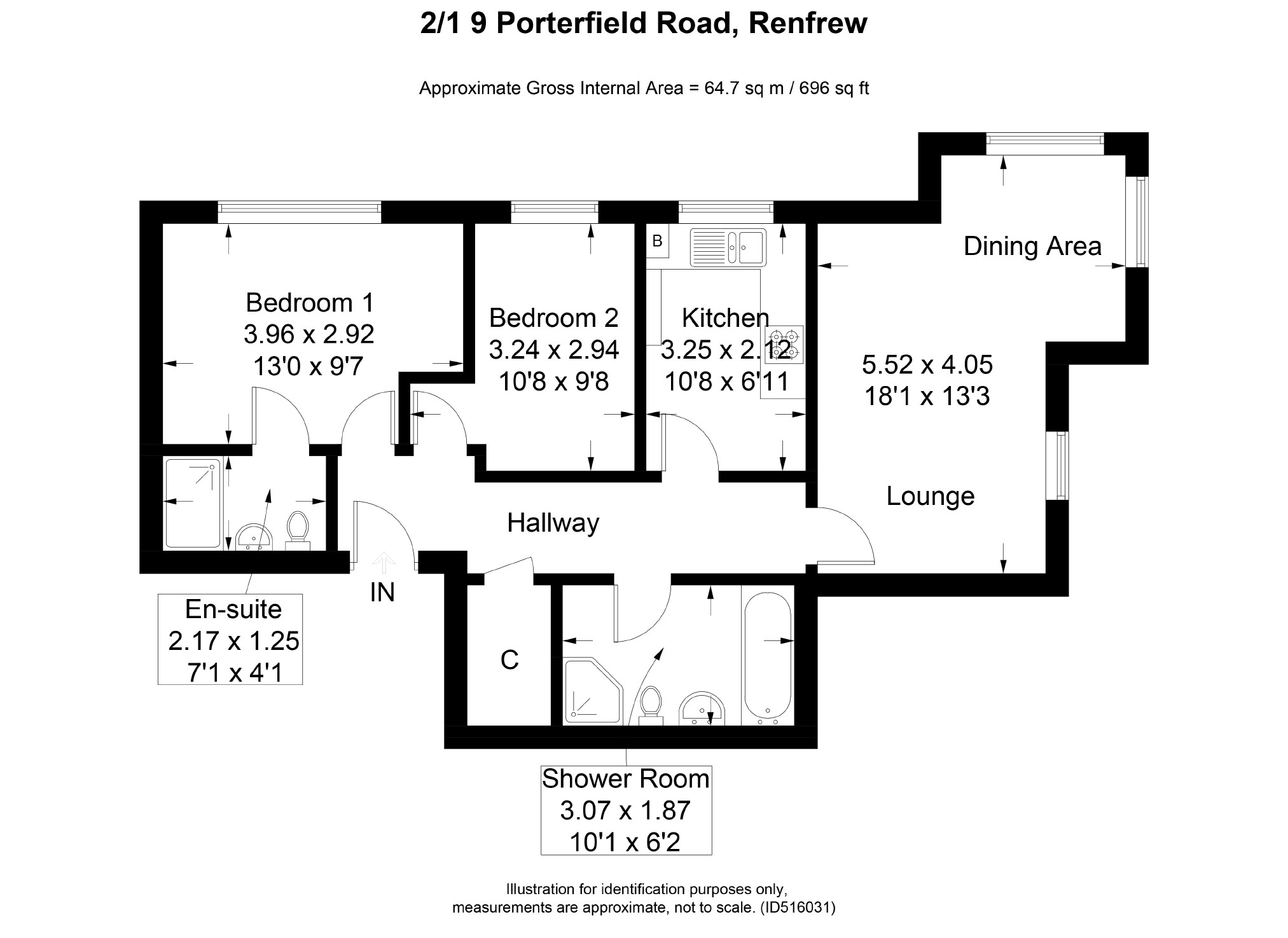 2 Bedrooms Flat for sale in Porterfield Road, Renfrew PA4