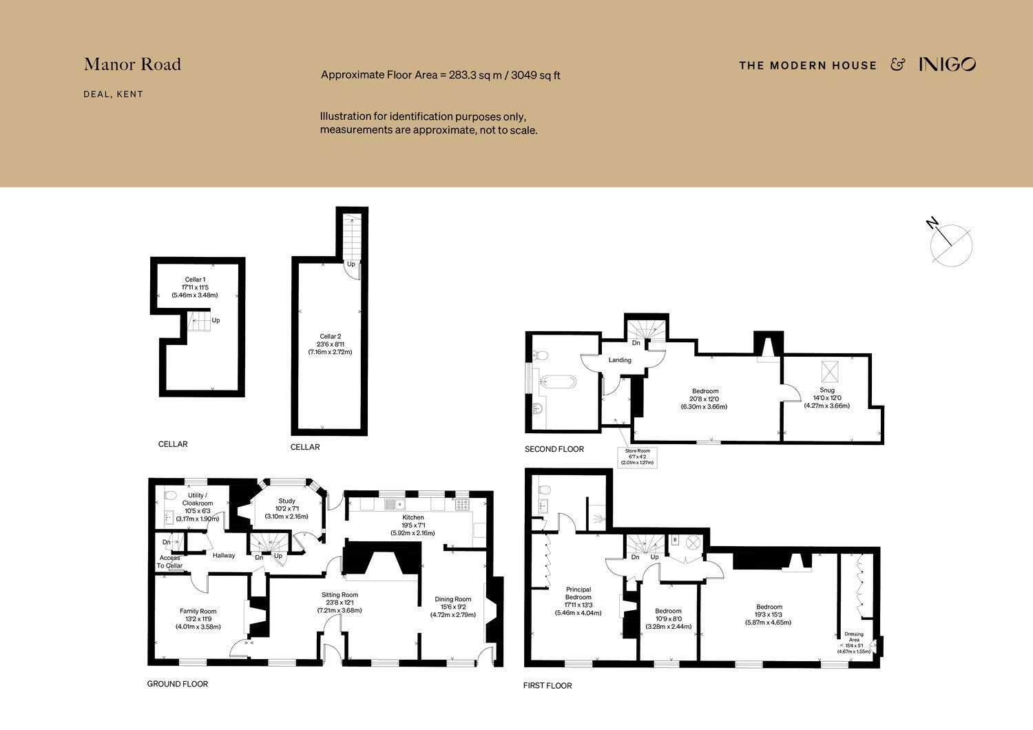 Manor Road, Deal floorplan