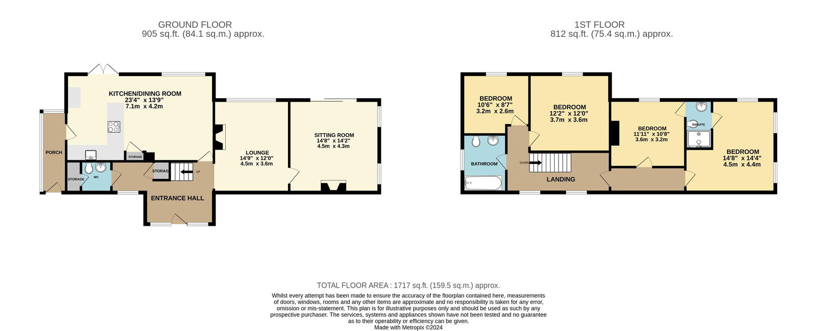 89, Wells Road, Malvern floorplan