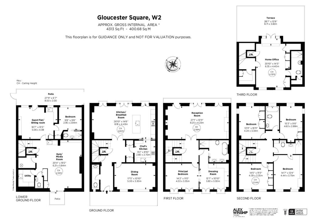 8, Gloucester Square, London floorplan