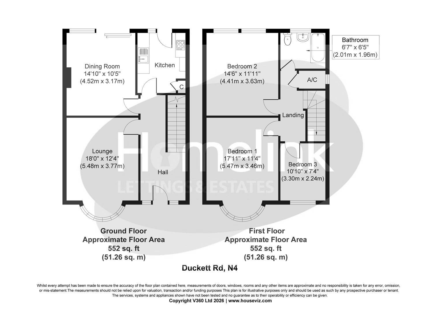 99, Duckett Road, Finsbury Park floorplan