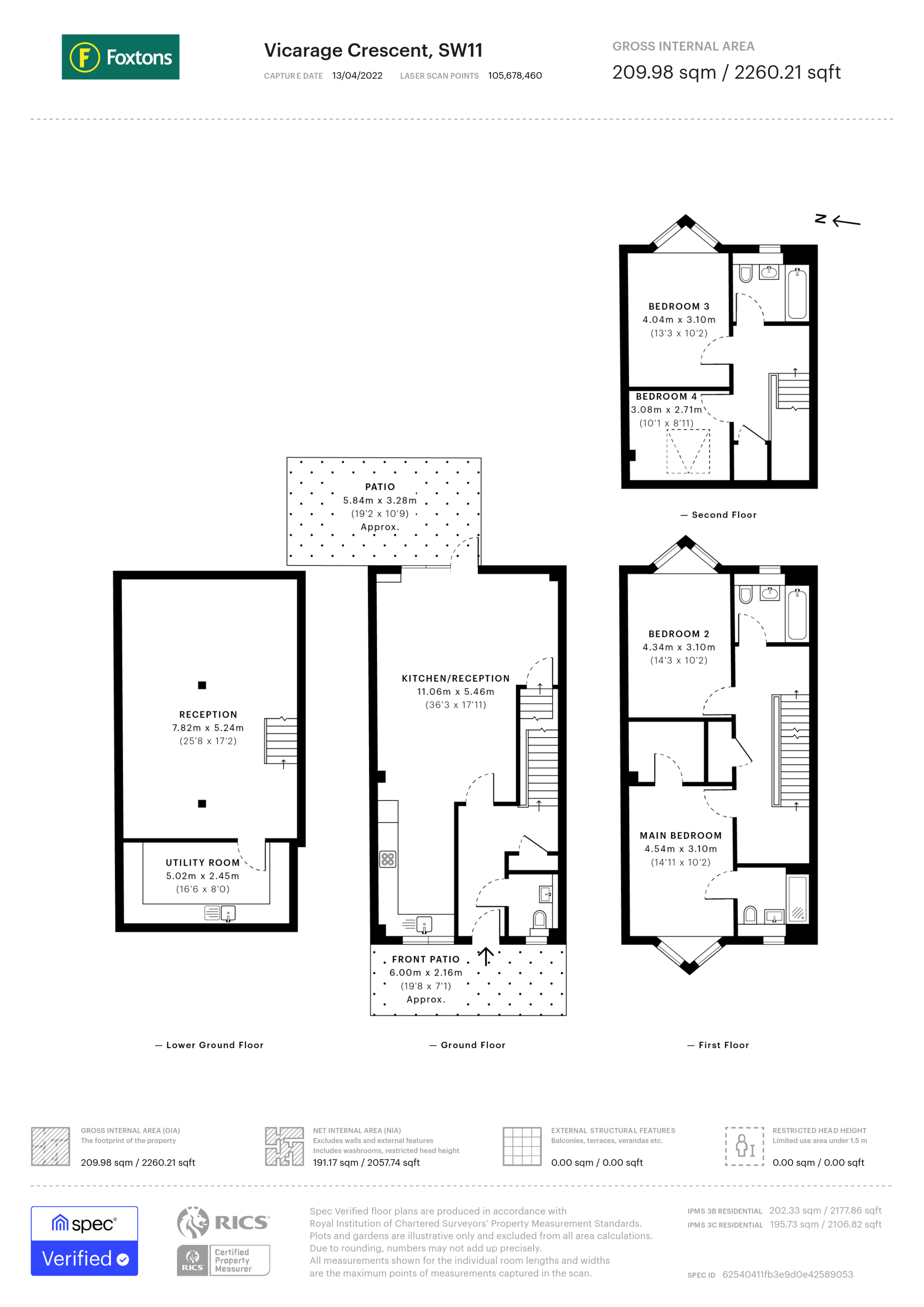 Vicarage Crescent, Battersea floorplan