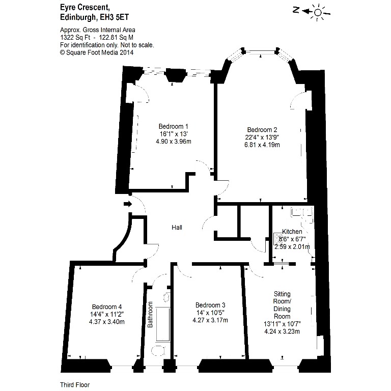 4 Bedrooms Flat to rent in Eyre Crescent, New Town, Edinburgh EH3